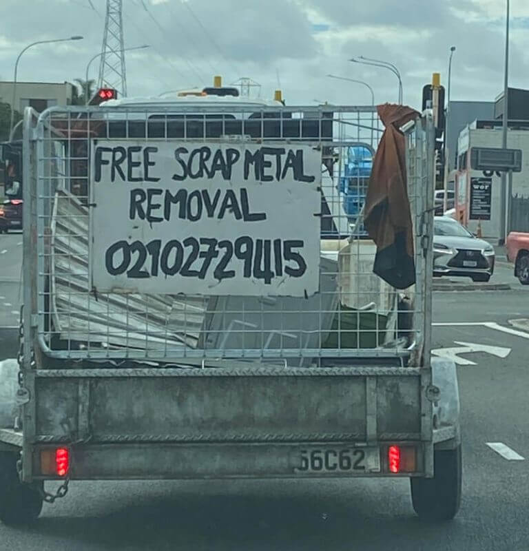 Free scrap metal collectors collect appliances for free